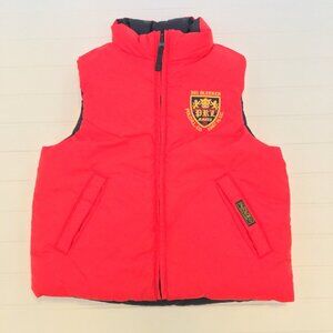 Ralph Lauren Reversible Red & Navy Blue Puffer Vest Boys 3T